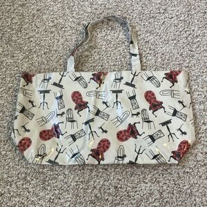 Shinzi Katoh Japanese Designer Tote Bag Shoulder Cat Lover Halloween Vinyl Art